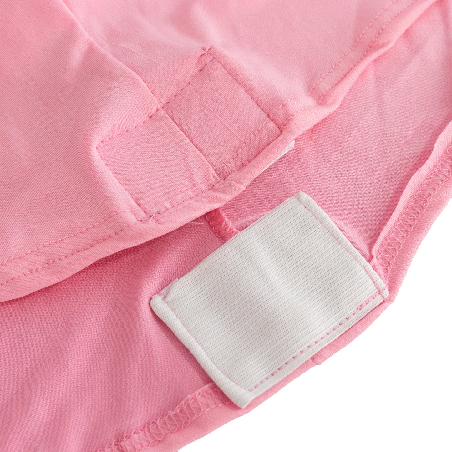 Pink fitted spandex table cover for high top tables.