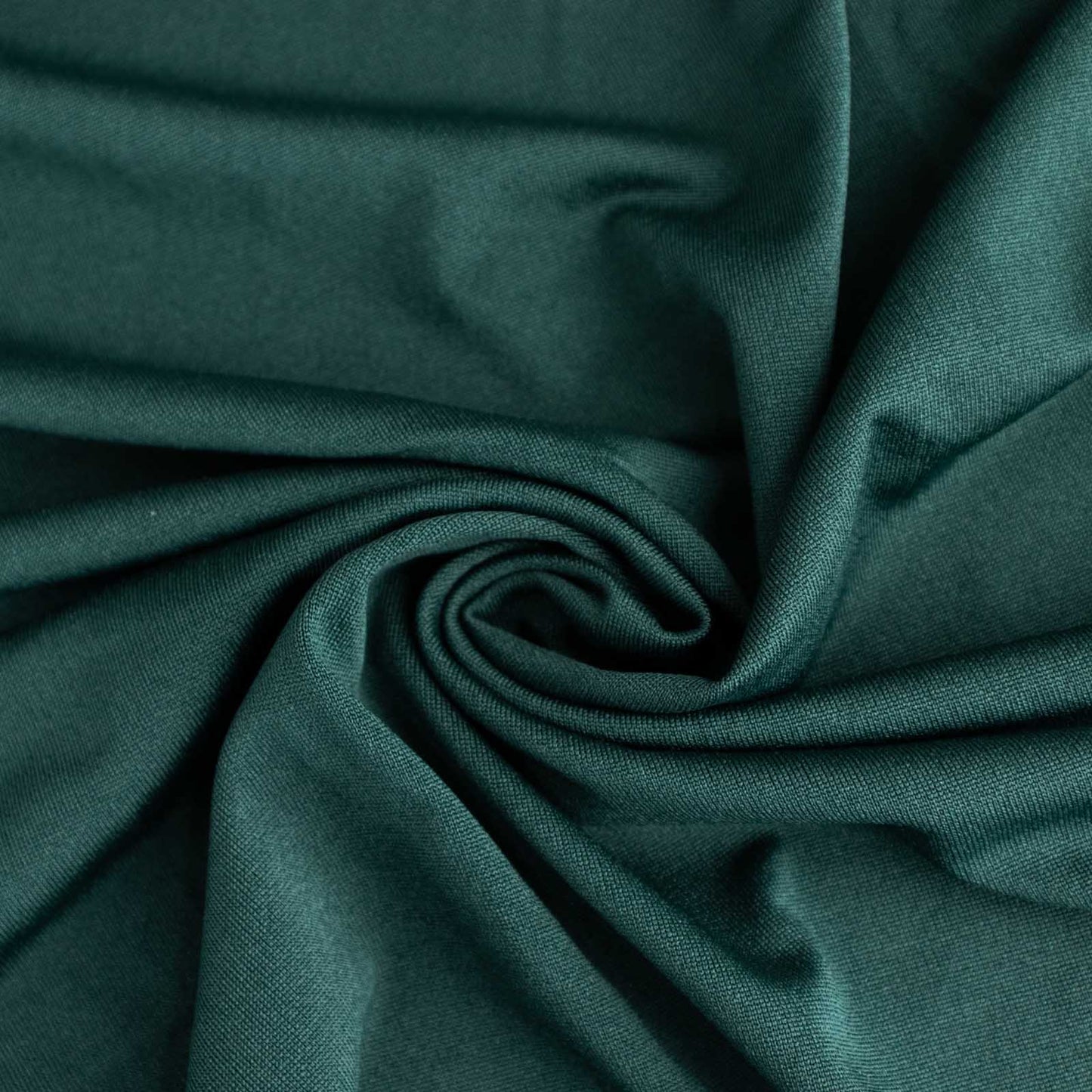 Hunter Emerald Green Spandex Table Cover with Wavy Drapes