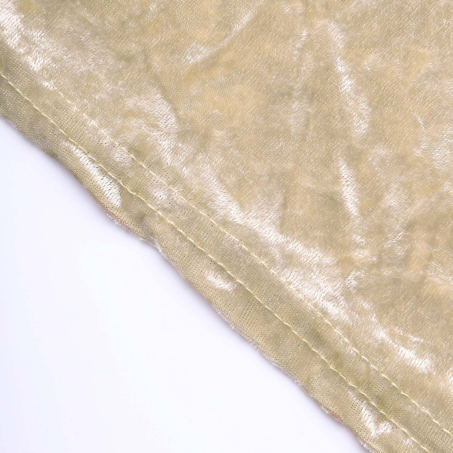 Crushed Velvet Spandex 30" Round Cocktail Table Cover Beige Smooth Highboy Tablecloth
