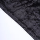 Crushed Velvet Spandex 30" Round Cocktail Table Cover Black Smooth Highboy Tablecloth