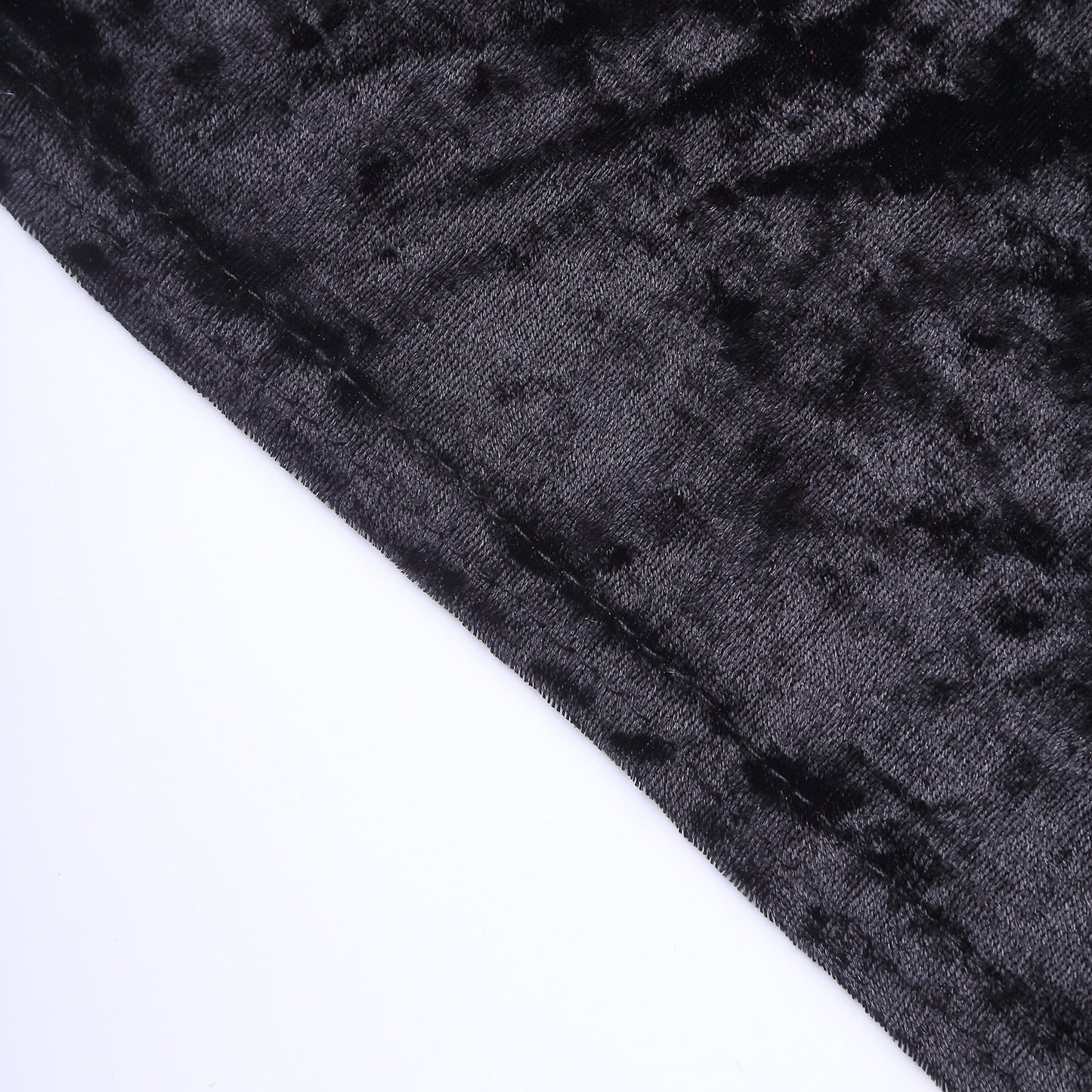 Crushed Velvet Spandex 30" Round Cocktail Table Cover Black Smooth Highboy Tablecloth