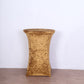Crushed Velvet Spandex 30" Round Cocktail Table Cover Gold Smooth Highboy Tablecloth