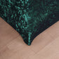 Crushed Velvet Spandex 30" Round Cocktail Table Cover Hunter Emerald Green Smooth Highboy Tablecloth