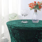 Crushed Velvet Spandex 30" Round Cocktail Table Cover Hunter Emerald Green Smooth Highboy Tablecloth