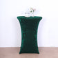 Crushed Velvet Spandex 30" Round Cocktail Table Cover Hunter Emerald Green Smooth Highboy Tablecloth