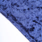 Crushed Velvet Spandex 30" Round Cocktail Table Cover Navy Blue Smooth Highboy Tablecloth