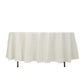 108" Ivory Cotton Blend Round Tablecloth