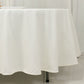 108" Ivory Cotton Blend Round Tablecloth