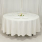 108" Ivory Cotton Blend Round Tablecloth