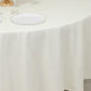 108" Ivory Cotton Blend Round Tablecloth