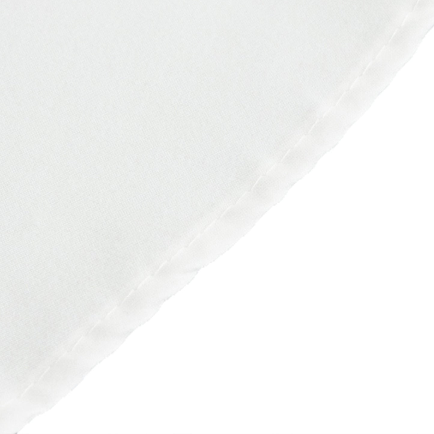 108" White Cotton Blend Round Tablecloth