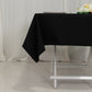 54"x54" Black Cotton Blend Square Tablecloth