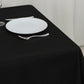 54"x54" Black Cotton Blend Square Tablecloth
