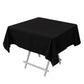 54"x54" Black Cotton Blend Square Tablecloth