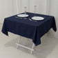 54"x54" Navy Blue Cotton Blend Square Tablecloth