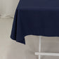 54"x54" Navy Blue Cotton Blend Square Table Overlay