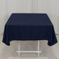 54"x54" Navy Blue Cotton Blend Square Tablecloth