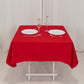 54"x54" Red Cotton Blend Square Tablecloth