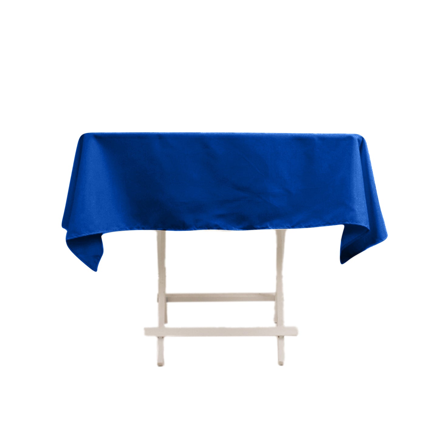 54"x54" Royal Blue Cotton Blend Square Tablecloth