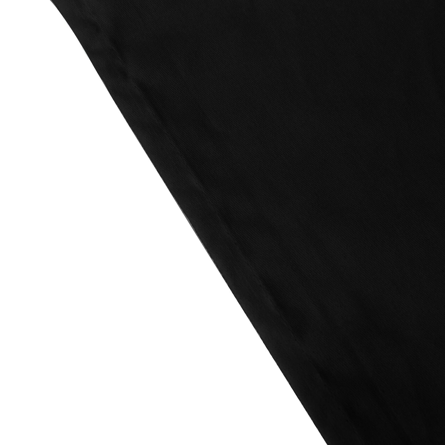 60"x102" Black Cotton Blend Rectangular Tablecloth