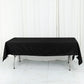 60"x102" Black Cotton Blend Rectangular Tablecloth