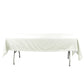 60"x102" Ivory Cotton Blend Rectangular Tablecloth