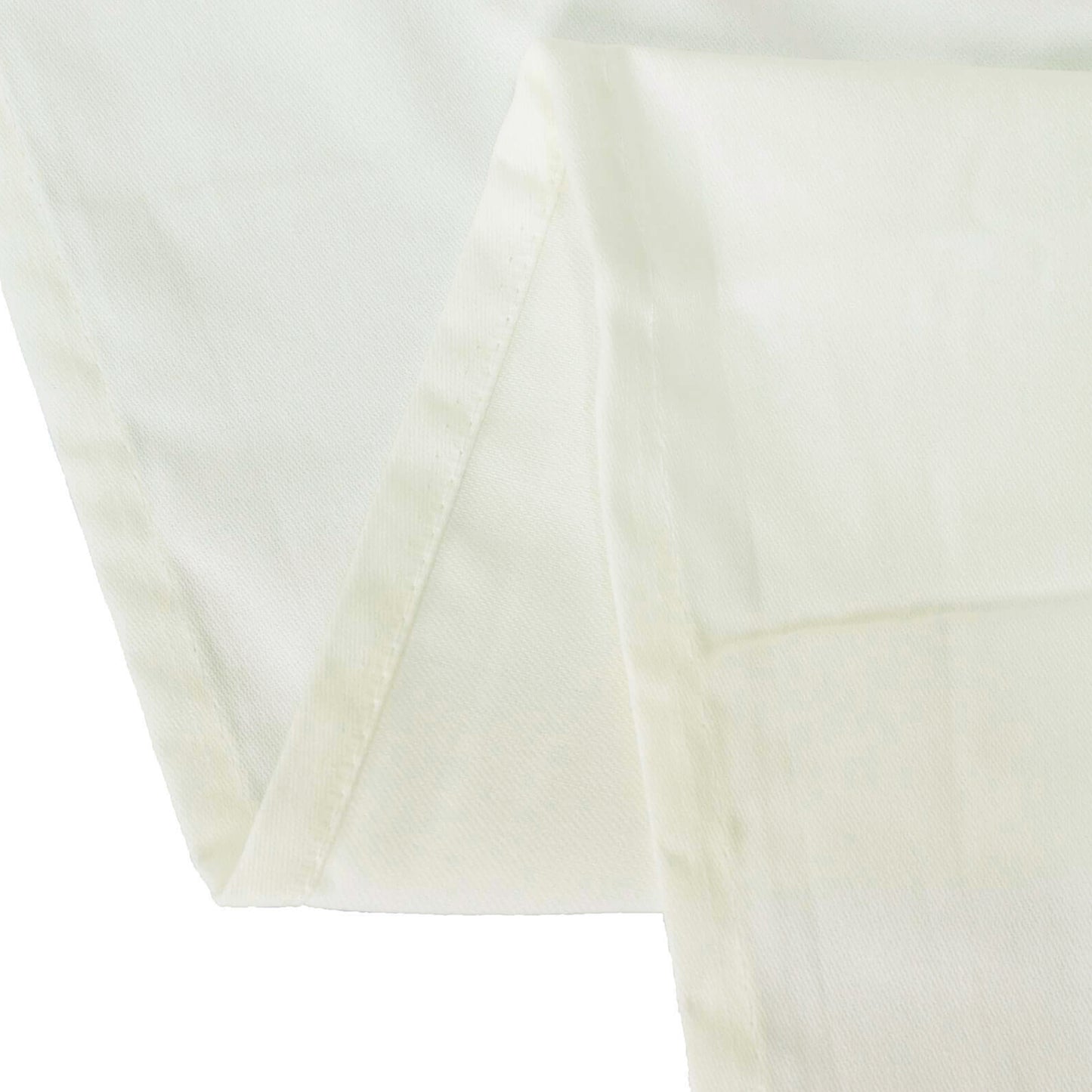 60"x102" Ivory Cotton Blend Rectangular Tablecloth