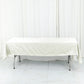 60"x102" Ivory Cotton Blend Rectangular Tablecloth