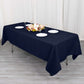 60"x102" Navy Blue Cotton Blend Rectangular Tablecloth