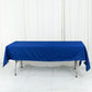 60"x102" Royal Blue Cotton Blend Rectangular Tablecloth