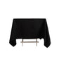 70"x70" Black Cotton Blend Square Tablecloth