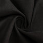 Black cotton blend square tablecloth, 54"x54".