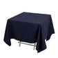 70"x70" Navy Blue Cotton Blend Square Tablecloth