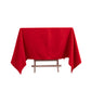70"x70" Red Cotton Blend Square Tablecloth