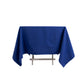70"x70" Royal Blue Cotton Blend Square Tablecloth
