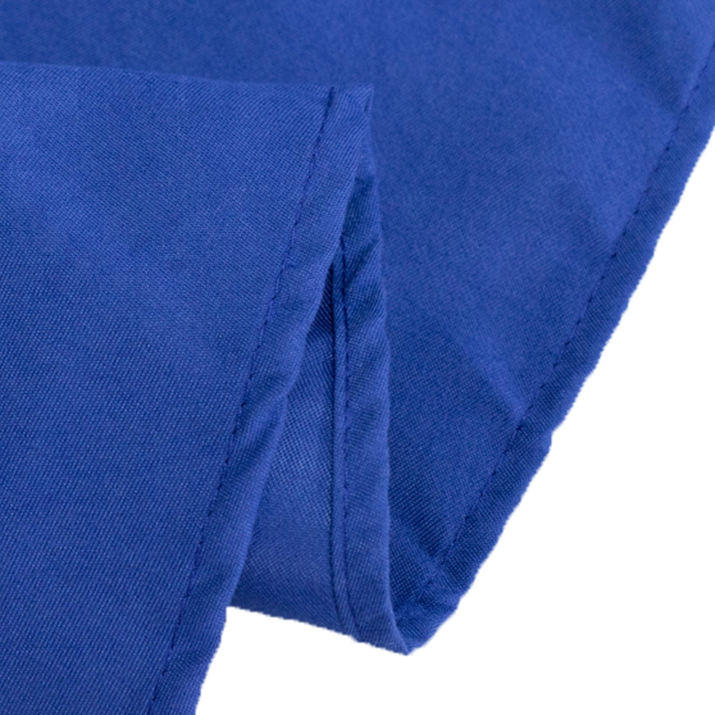 Royal Blue Cotton Blend Round Tablecloth - 70"