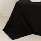 Black Cotton Blend Rectangular Tablecloth Seamless 90"x132" for 6 Foot Table With Floor-Length Drop