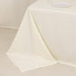 Ivory Cotton Blend Rectangular Tablecloth Seamless 90"x132" for 6 Foot Table With Floor-Length Drop