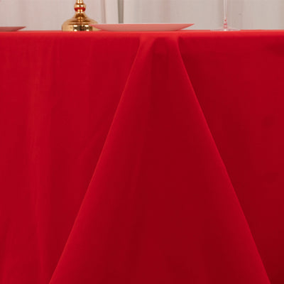 Versatile and Durable Red Rectangular Tablecloth for Every Occasion