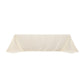 Ivory Cotton Blend Rectangular Tablecloth Seamless 90"x156" for 8 Foot Table With Floor-Length Drop