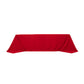Red Cotton Blend Rectangular Tablecloth Seamless 90"x156" for 8 Foot Table With Floor-Length Drop