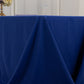 Royal Blue Cotton Blend Rectangular Tablecloth Seamless 90"x156" for 8 Foot Table With Floor-Length Drop