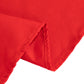 90" Red Cotton Blend Round Tablecloth