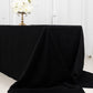90"x156" Black Rectangle 100% Cotton Linen Seamless Tablecloth