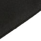 Black fitted polyester tablecloth for 48"x24"x30" tables.