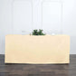 Fitted Polyester Table Cover for 6 Feet in Beige