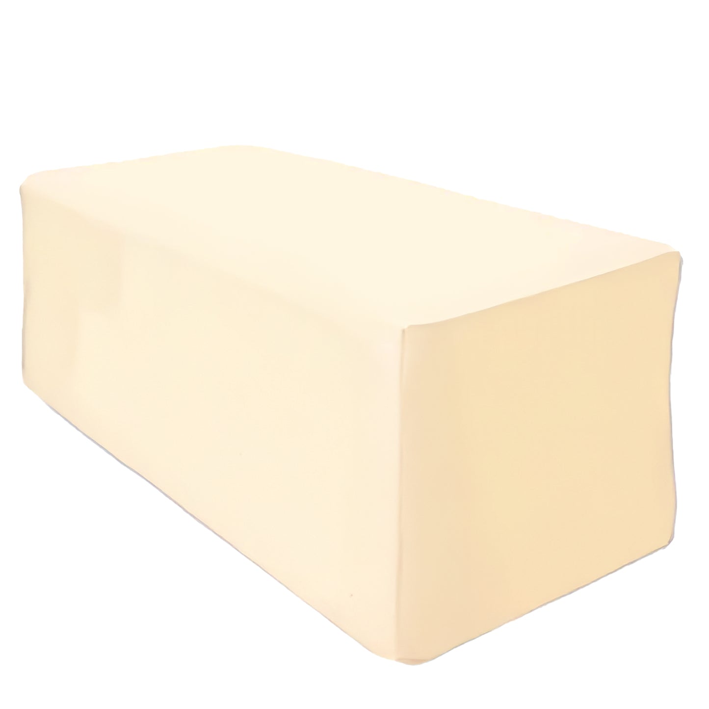 Fitted Polyester Table Cover for 6 Feet in Beige