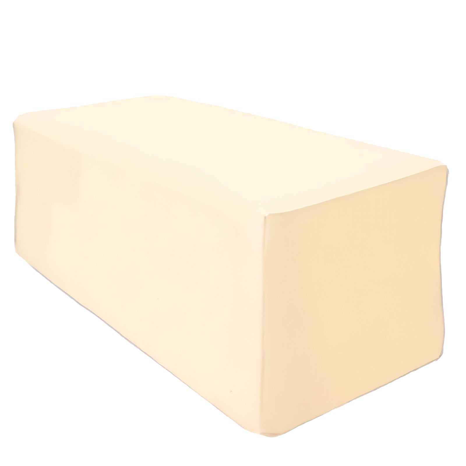 Fitted Polyester Table Cover for 6 Feet in Beige