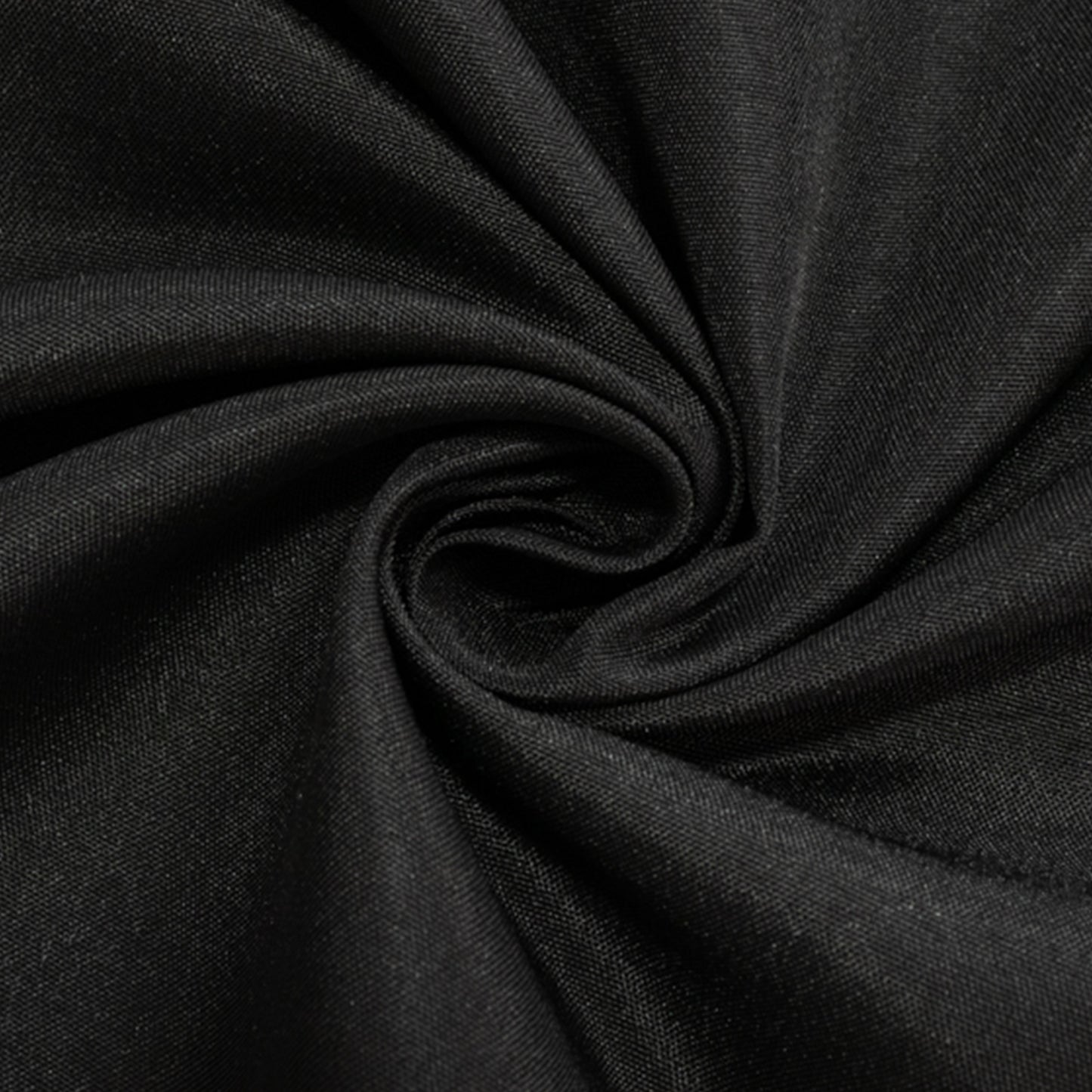 Black fitted polyester tablecloth for 72"x24"x42" tables.