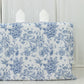 French Toile Fitted Tablecloth 6ft – Blue & White Rectangular Polyester Wrinkle-Resistant Table Cover